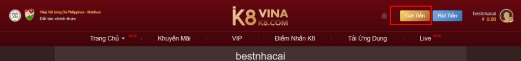 nhà cái K8