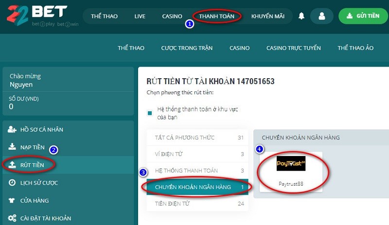 nhà cái 22bet