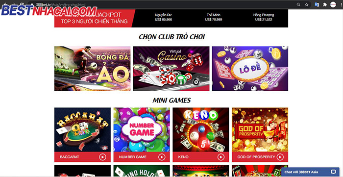 đăng ký nhà cái 388BET