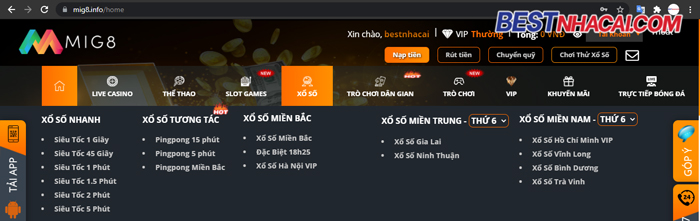 nhà cái mig8