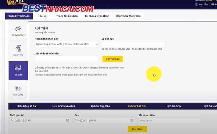 Nạo và rút tiền nhanh chóng