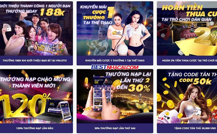 Kho game đa dạng tại nhà cái VNLOTO