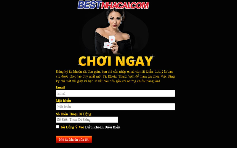 Các bước đăng ký tài khoản và đăng nhập tài khoản tham gia nhà cái Empire777